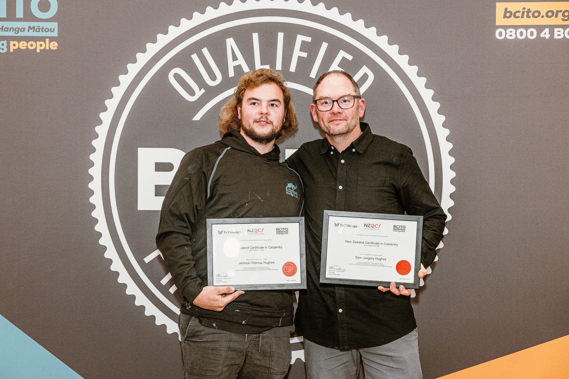 Like father, like son: Sam Hughes’ career change inspires son Jackson to pick up the tools